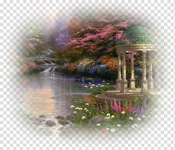 The Garden of Prayer Thomas Kinkade Painter of Light Painting The ...