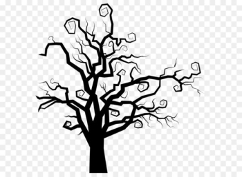 The Halloween Tree Clip art - Spooky Tree Silhouette PNG Clipart Image 