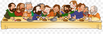 The Last Supper Eucharist Clip art - Passover png download - 6480 ...