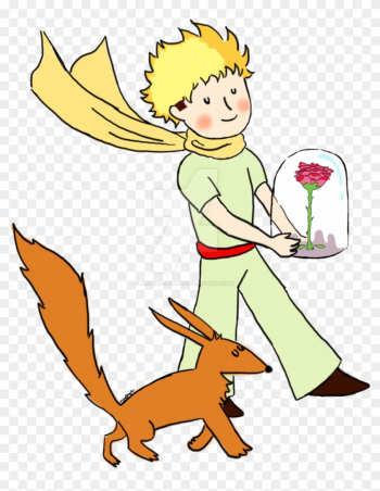 The Little Prince With His Rose And Fox By Astral - Little Prince Rose Fox The Little Prince With His Rose And Fox By Astral - Little Prince Rose Fox