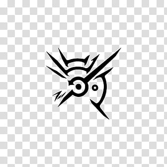 The Mark Of The Outsider (no glow), black abstract symbol transparent background PNG clipart
