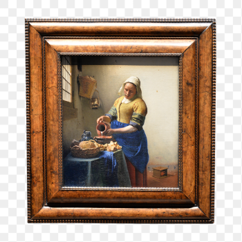 The Milkmaid by Vermeer png | Free PNG - rawpixel