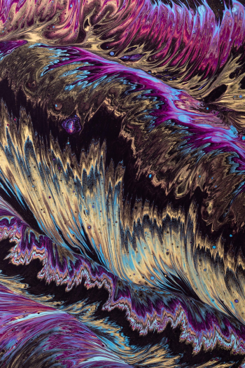 The project was supposed to be something outer space/galaxy. It turned out to look like feathers or fins ;)