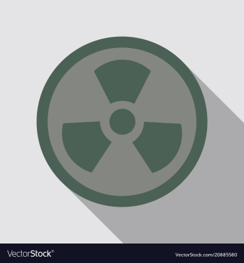 The sign of nuclear danger vector image The sign of nuclear danger vector image