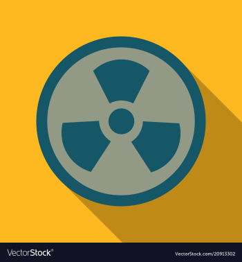 The sign of nuclear danger vector image The sign of nuclear danger vector image