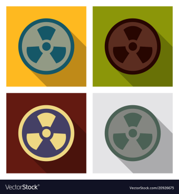 The sign of nuclear danger vector image The sign of nuclear danger vector image