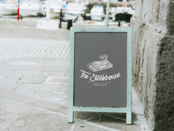 The steakhouse board design mockup Free Psd The steakhouse board design mockup Free Psd