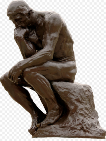 The Thinker Sculpture Art Clip art - thinking man 