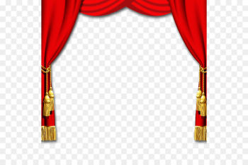 Theater drapes and stage curtains Chinese New Year Window - Chinese New Year red curtain texture border 