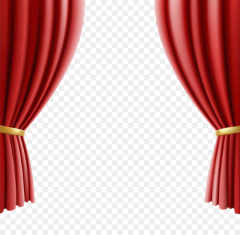 Theater drapes and stage curtains Cinema Clip art - Red curtains 