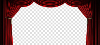 Theater drapes and stage curtains Theatre, Movie Theatre , red curtain frame transparent background PNG clipart