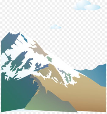 Theatrical scenery Euclidean vector Landscape - Hand colored clouds iceberg 