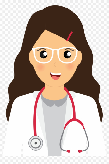 These Are Spots That Drift Through Your Field Of Vision - Female Doctor Cartoon Png