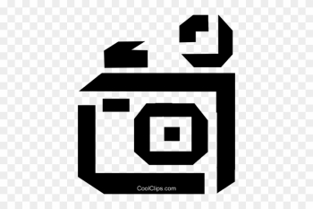 Thick Black Line Camera Royalty Free Vector Clip Art - Thick Black Line Camera Royalty Free Vector Clip Art