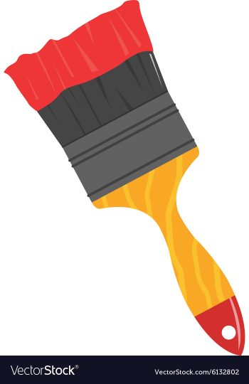 Thick Paint Brush Royalty Free Vector Image - VectorStock