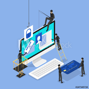 Thief steal digital data and money banner Thief steal digital data and money banner
