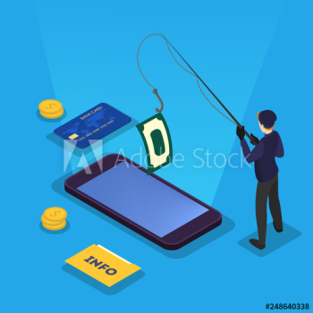 Thief steal digital data and money banner Thief steal digital data and money banner