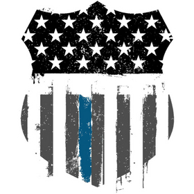 Thin Blue Line T-Shirt - finelineflag