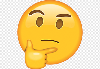 think emoji, Emoji Thought WhatsApp Emoticon, emoji, smiley, sticker, computer Icons png