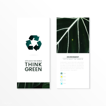Think green environmental conservation brochu.. | Free stock vector - 524484 Think green environmental conservation brochu.. | Free stock vector - 524484