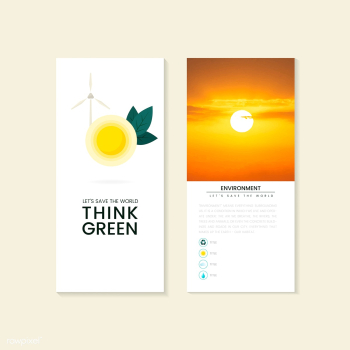 Think green environmental conservation brochu.. | Free stock vector - 524505 Think green environmental conservation brochu.. | Free stock vector - 524505
