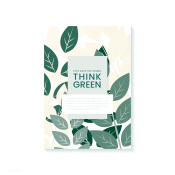 Think green environmental conservation poster.. | Free stock vector - 524496 Think green environmental conservation poster.. | Free stock vector - 524496