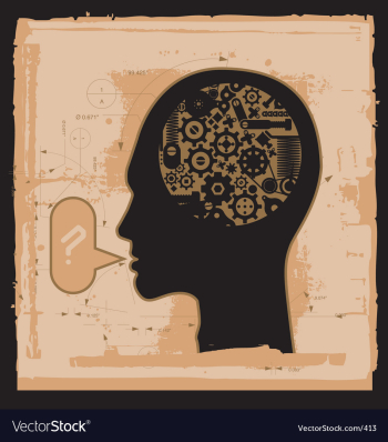 Thinker vector image Thinker vector image