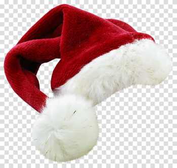 THIRD CHRISTMAS, red and white Santa hat transparent background PNG clipart