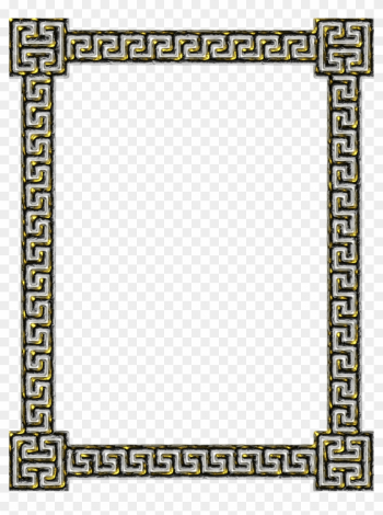 This Free Icons Png Design Of Greek Key Frame 7 - Greek Key Pattern Frame Png