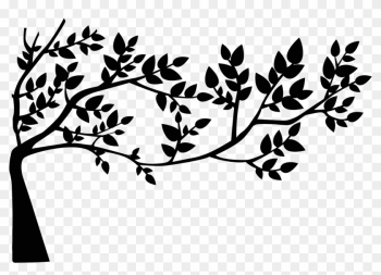 This Free Icons Png Design Of Tree And Leaves Silhouette - Tree With Leaves Silhouette