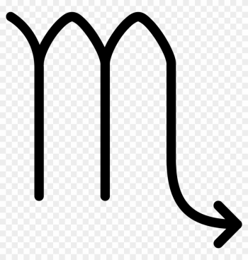 This Icon Looks Like Lower Case Alphabet M For Which - Scorpio Astrology Png This Icon Looks Like Lower Case Alphabet M For Which - Scorpio Astrology Png