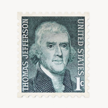 Thomas Jefferson postage stamp  | Free Photo - rawpixel