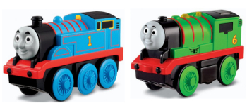 Thomas Wooden Railway – Battery-Operated Percy and Thomas the Tank ...