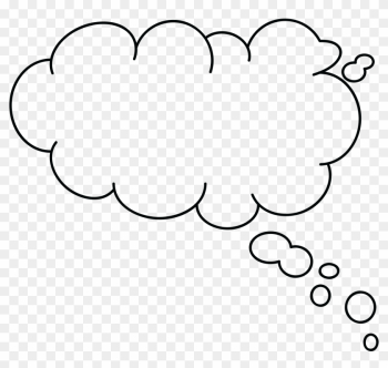 Thought Clipart Png Images - Speech Bubble Thinking Transparent