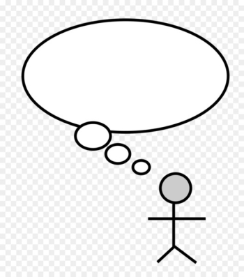 Thought Stick figure Person Speech balloon Clip art - Thought 