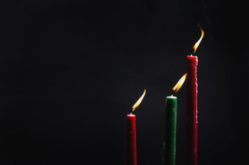 Three Christmas Candles Lit Three Christmas Candles Lit
