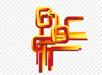 Three-dimensional space Arrow 3D computer graphics - Creative irregular graphics 