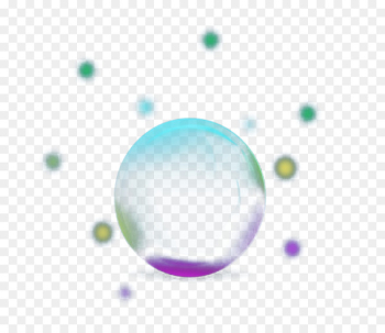 Three-dimensional space Download - Transparent colored bubbles 