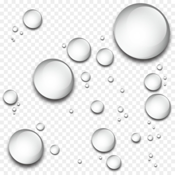 Three-dimensional space Drop Euclidean vector - Three-dimensional water droplets 