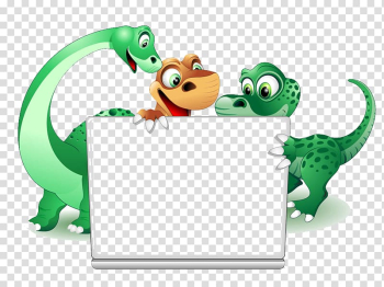 Three dinosaurs illustration, Dinosaur Cartoon Animal, Animals dinosaur,original,lizard,animal transparent background PNG clipart
