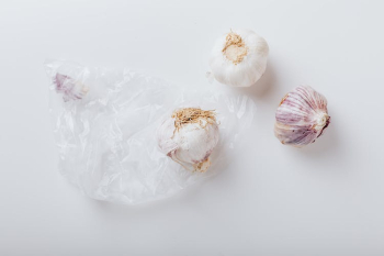 Three Garlic Bulbs