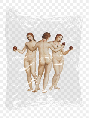 Three Graces png plastic bag | Free PNG - rawpixel