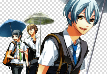 Three male anime characters transparent background PNG clipart Three male anime characters transparent background PNG clipart