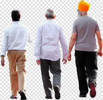Three men walking, Ethnic group People Homo sapiens Walking Person, etnic transparent background PNG clipart