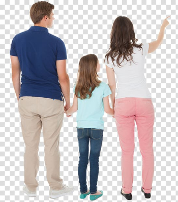 Three people standing illustration, Nuclear family , Family transparent background PNG clipart