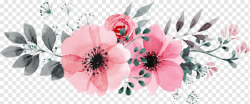 three pink roses, Flower Rose Floral design, flower, watercolor Painting, flower Arranging, artificial Flower png