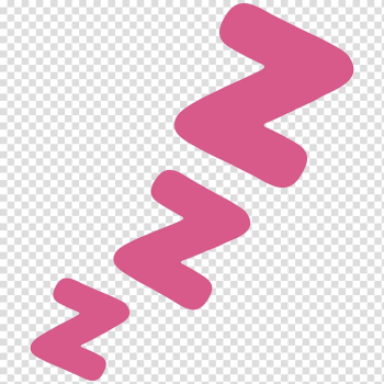 Three pink Z illustration, Emoji Symbol Sleep Heart Icon, Sleep ZZ transparent background PNG clipart