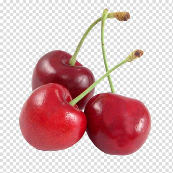 Three red cherry fruits illustration, Sweet Cherry Cherry pie Cherries jubilee Sour Cherry, cherries transparent background PNG clipart
