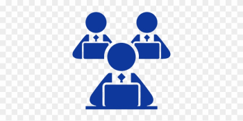 Three Sales Representatives Are Typing - People Laptop Free Icon