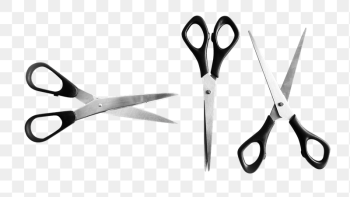 Three scissors png sticker, transparent | Free PNG - rawpixel